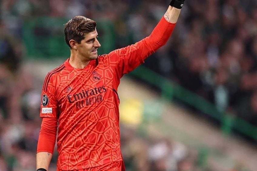 Thibaut Courtois tras un partido del Real Madrid