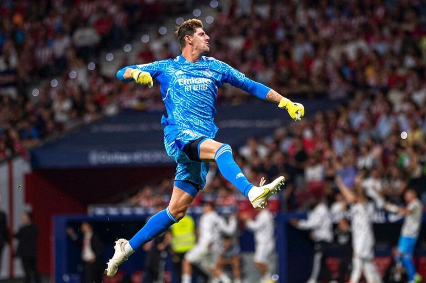 Thibaut Courtois durante un partido del Real Madrid