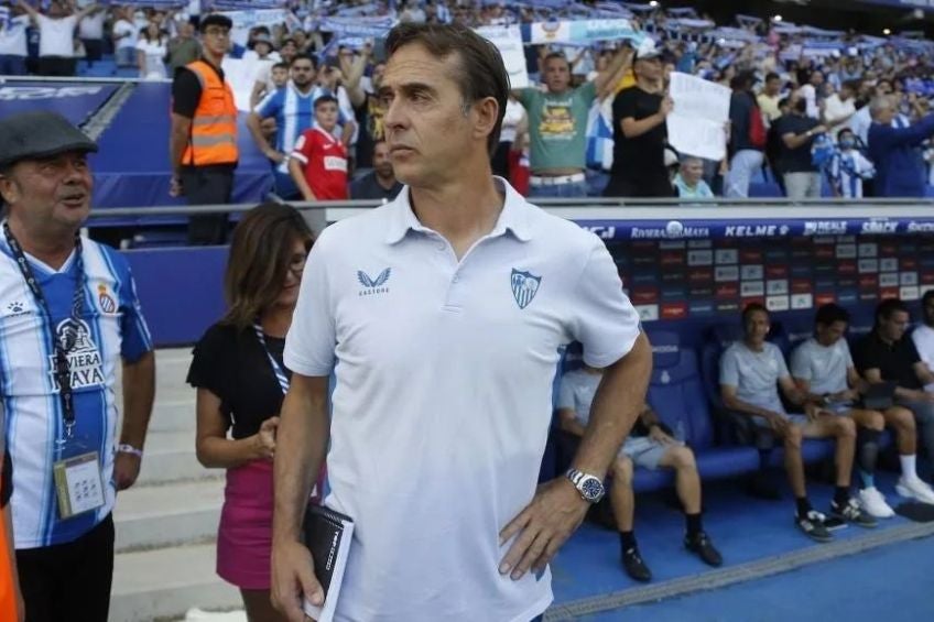 Julen Lopetegui previo a un partido del Sevilla