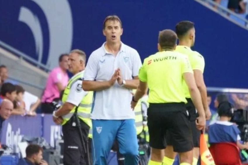 Julen Lopetegui durante un partido del Sevilla