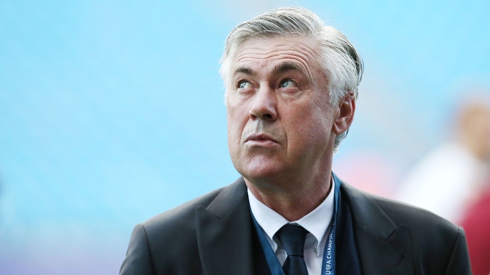 Ancelotti en un partido del Real Madrid