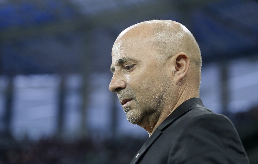 Sampaoli en un partido 