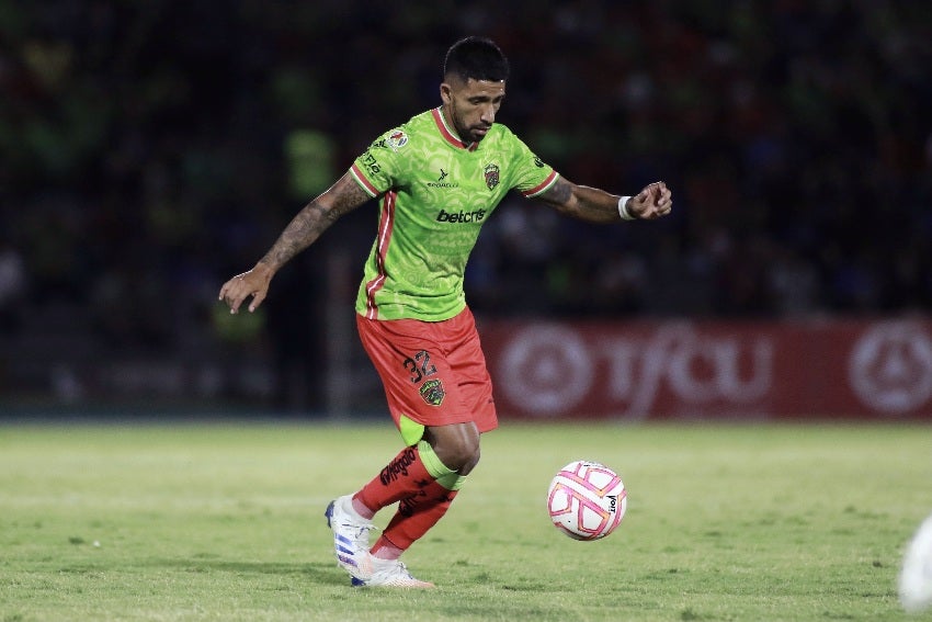 Matías García en un partido de Juárez