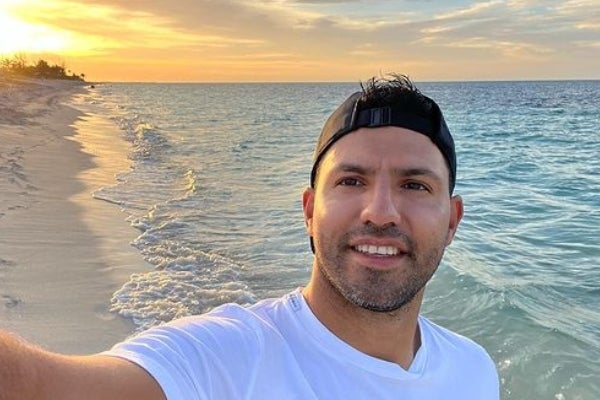 Sergio Agüero, disfrutando unas vacaciones