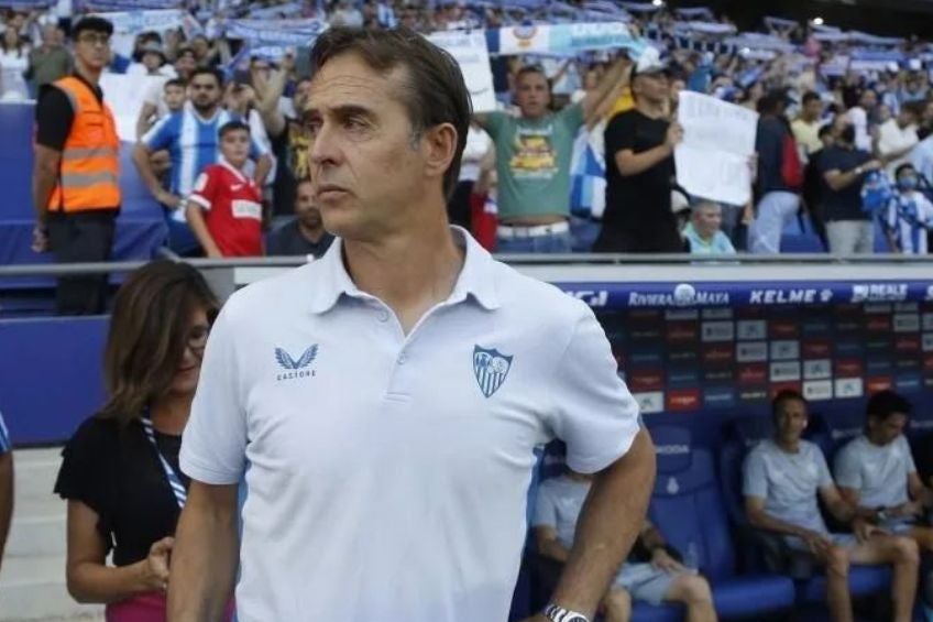 Julen Lopetegui previo a un partido del Sevilla