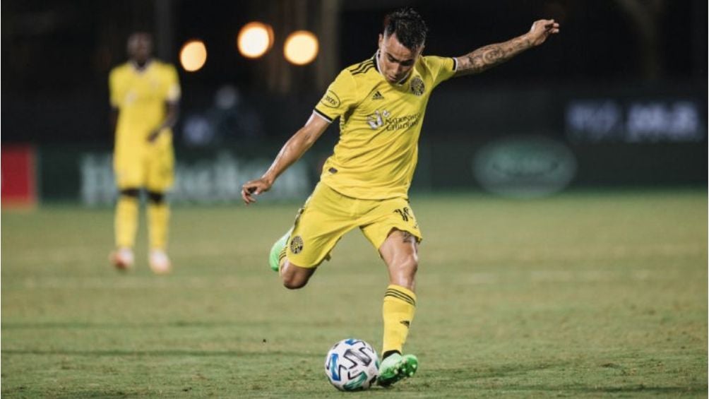 Lucas en un partido con el Columbus Crew