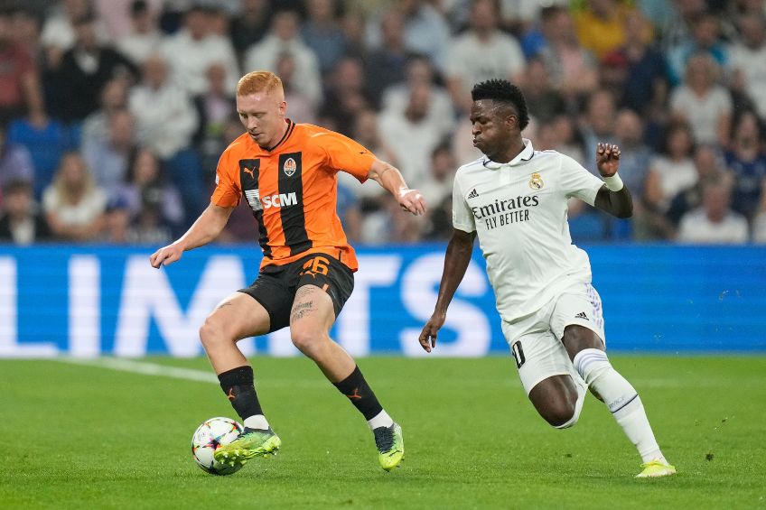 Vinicius Jr durante un partido del Real Madrid