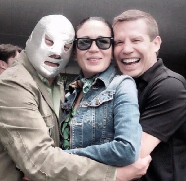 Hijo del Santo, Yolanda Andrade y Julio César Chávez 