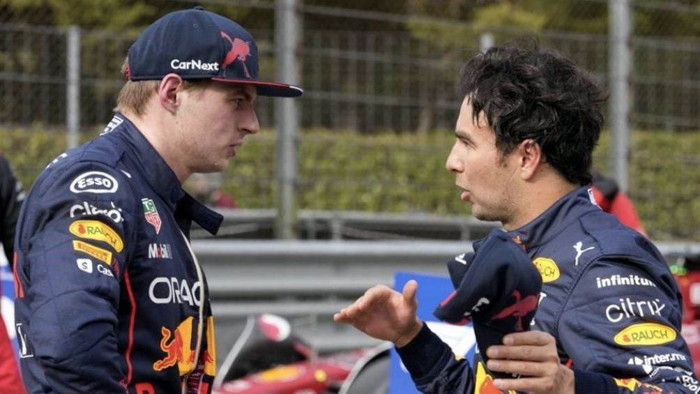 Verstappen y Checo previo a Singapur