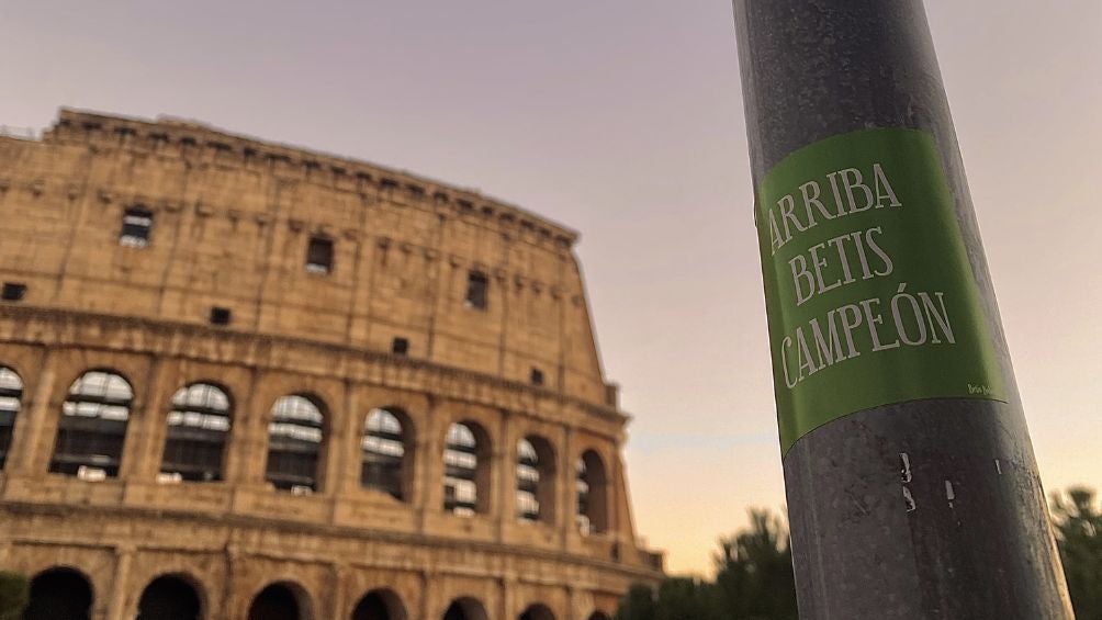 Así fue la visita del Betis a Roma