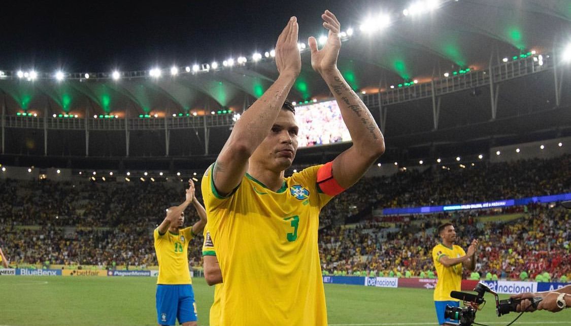 Thiago Silva con su selección 