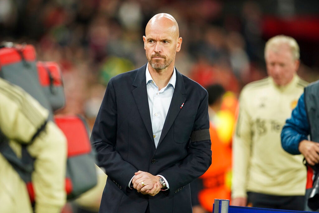 Erik Ten Hag con el Manchester United