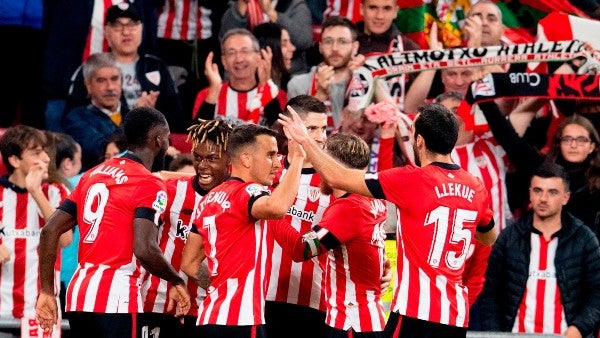 Athletic Club durante festejo de gol