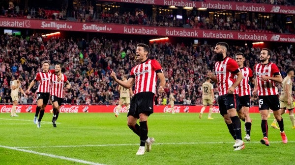 Athletic Club durante festejo de gol