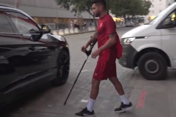 Así asistió al entrenamiento el mexicano