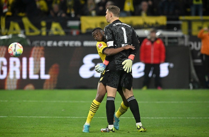 Dortmund celebrando el empate de último minuto