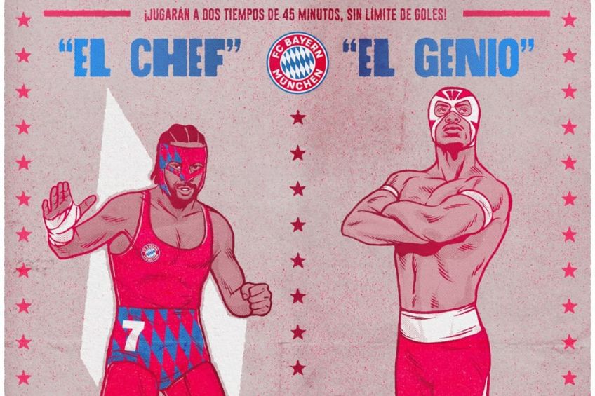 Cartel de lucha libre del Bayern Munich