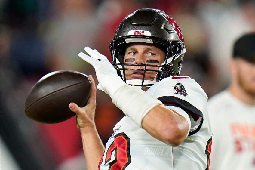 Tom Brady durante un partido de los Buccaneers