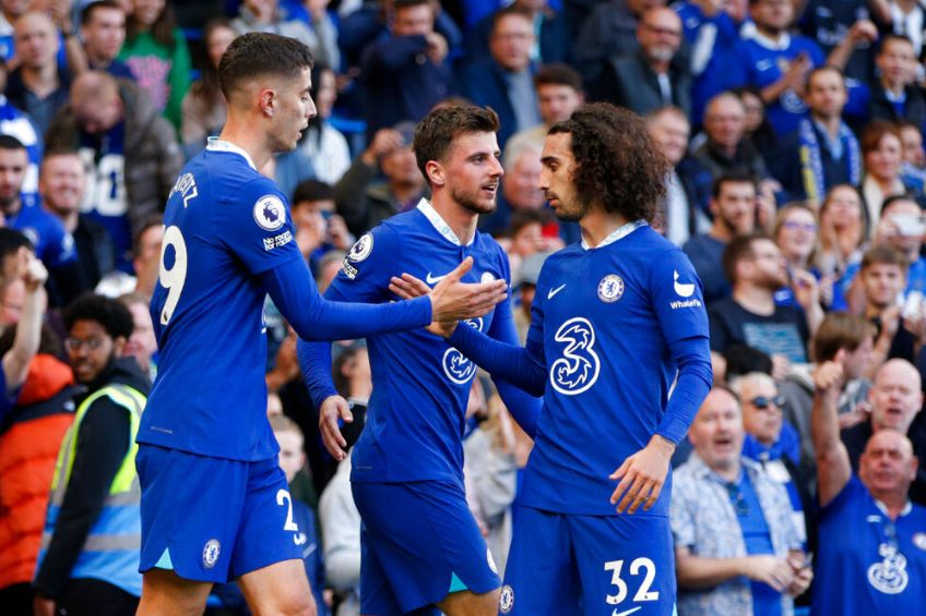 Jugadores del Chelsea festejando un gol