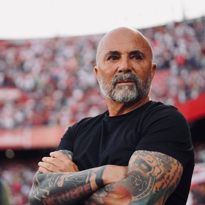 Jorge Sampaoli con el Sevilla