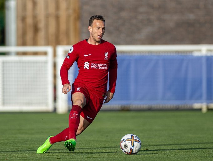 Arthur Melo en entrenamiento