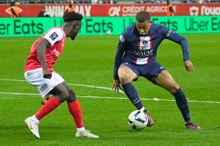 Mbappé durante un partido del PSG