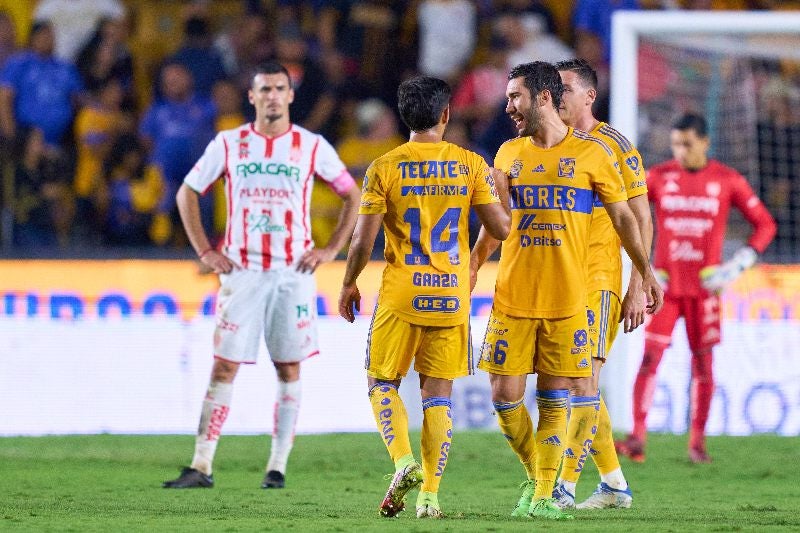 Tigres en festejo y Necaxa en lamento