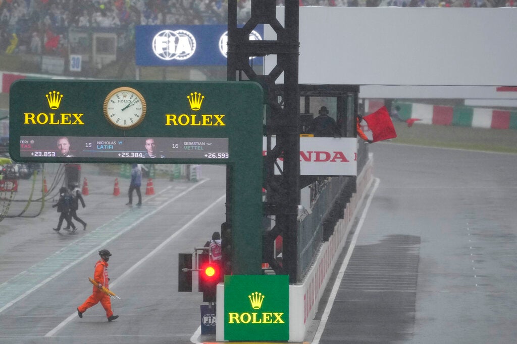 El GP de Japón se ha visto afectado por la lluvia