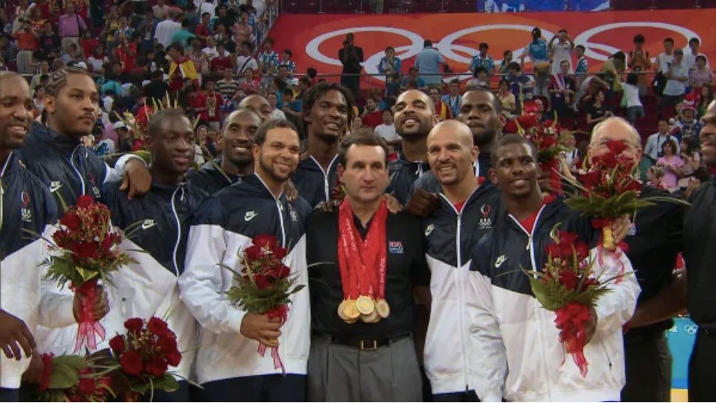 El equipo del 2008 con la medalla de oro