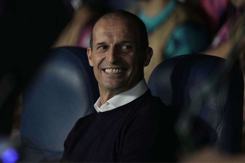 Massimiliano Allegri previo a un partido de la Juventus