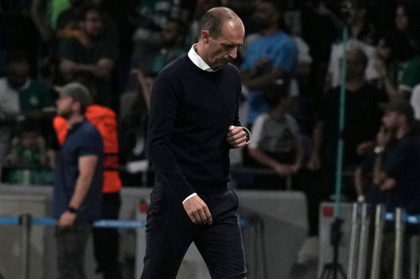 Massimiliano Allegri durante un partido de la Juventus