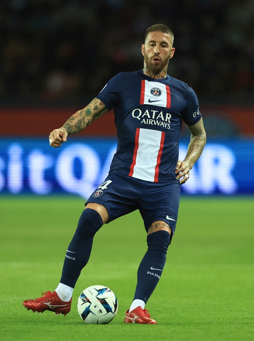 Ramos en un partido del PSG