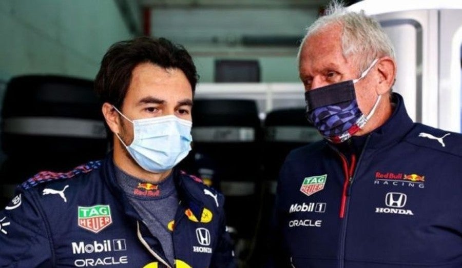 Marko con Checo Pérez