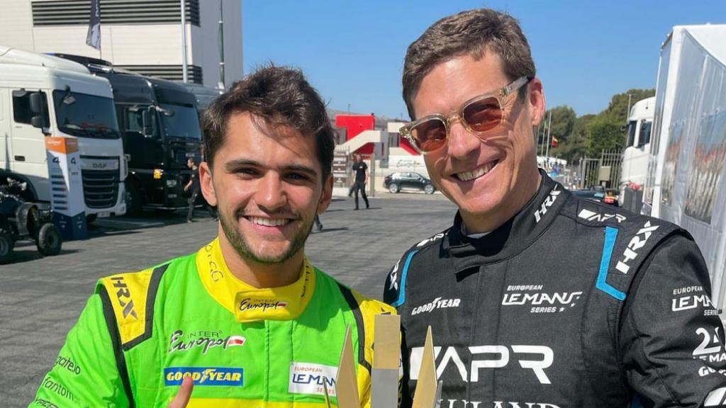 Pietro y John Falb tras una carrera 