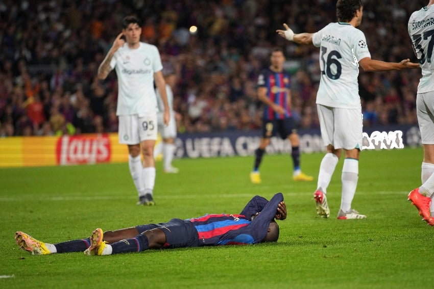 Dembélé tras el empate del Barça vs Inter