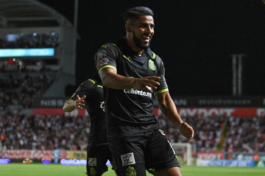 Ponce en celebración de gol