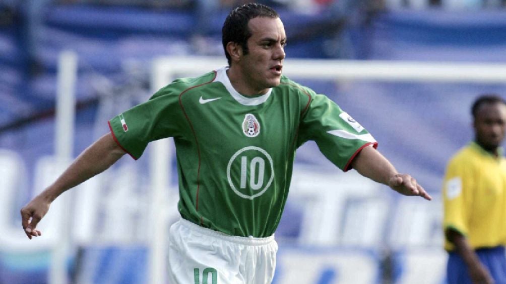 Cuauhtémoc Blanco con la Selección