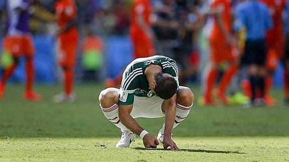 Javier Hernández con el Tri