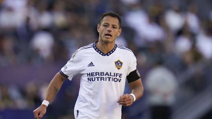 Hernández en un partido con el Galaxy 