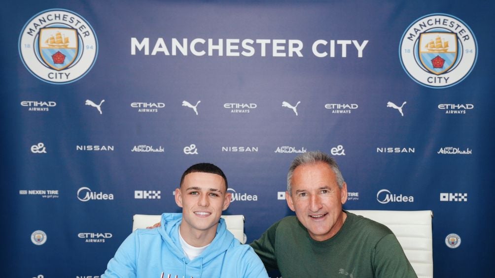 Foden una vez firmado su contrato