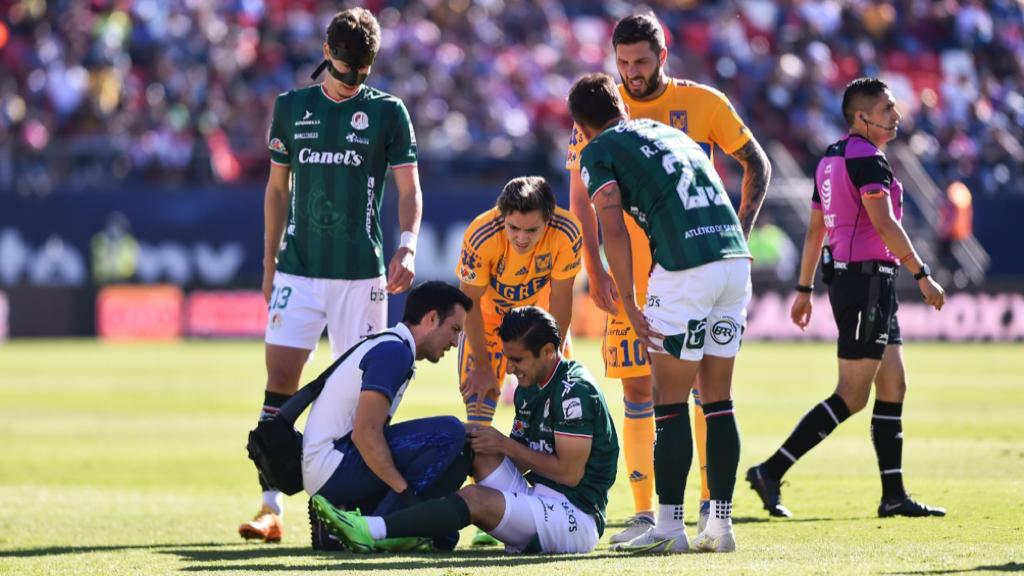 Aldo tras su lesión ante Tigres 