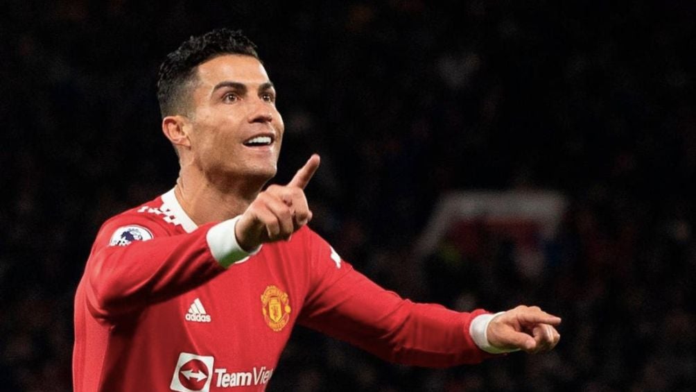 Cristiano celebra con el United