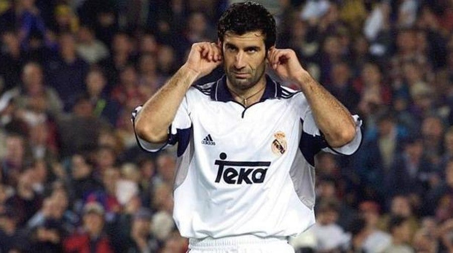 Figo con el Madrid