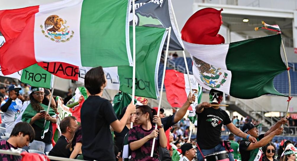 Aficionados mexicanos durante un partido del Tri