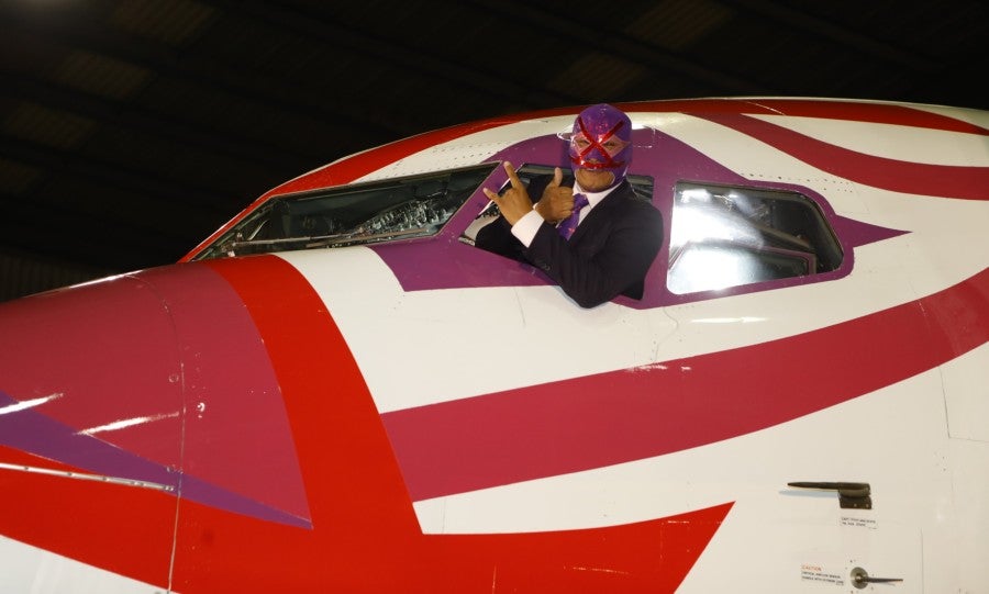 La Pantera Rosa con su avión personalizado