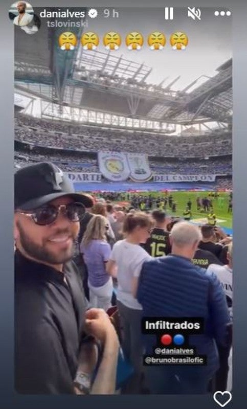 Alves en el Bernabéu