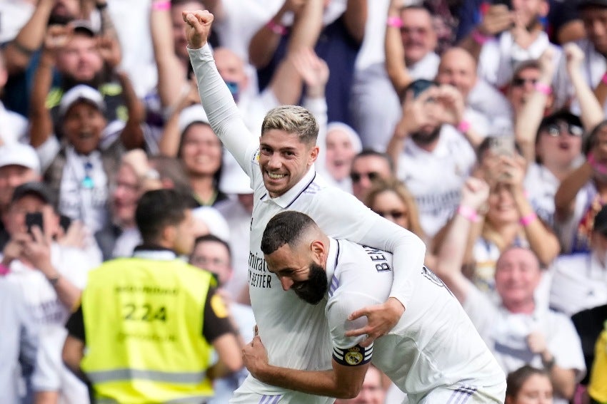 Real Madrid celebrando su victoria vs Barcelona