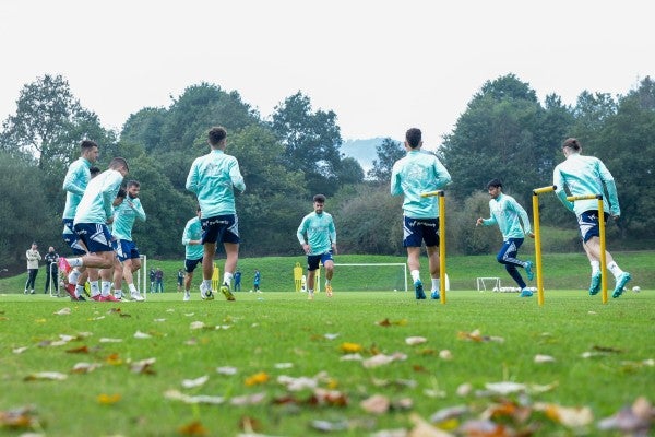 Entrenamiento del Real Oviedo