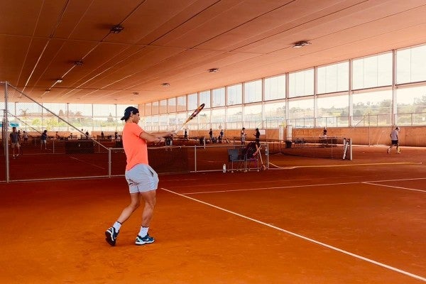 Rafa Nadal en acción