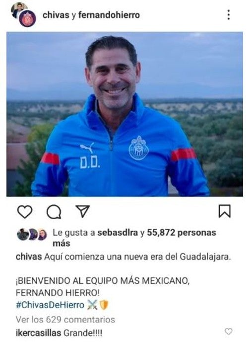 Reacción de Casillas a nombramiento de Hierro